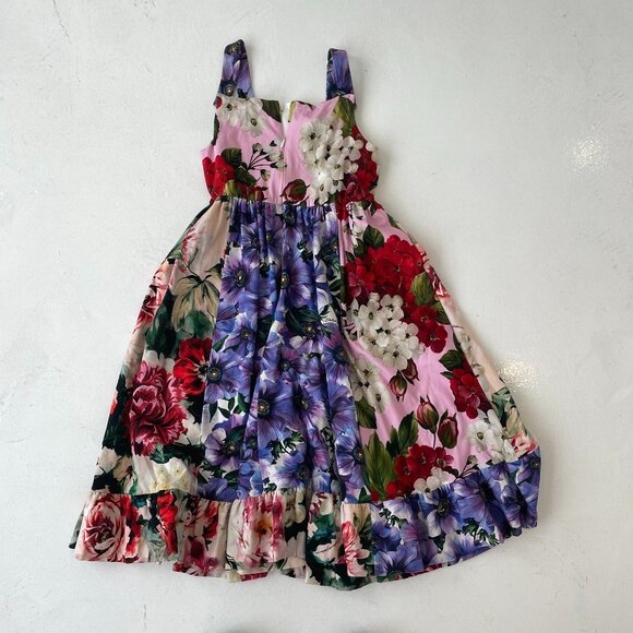 Dolce & Gabbana Girls Floral Dress - Picture 2 of 4